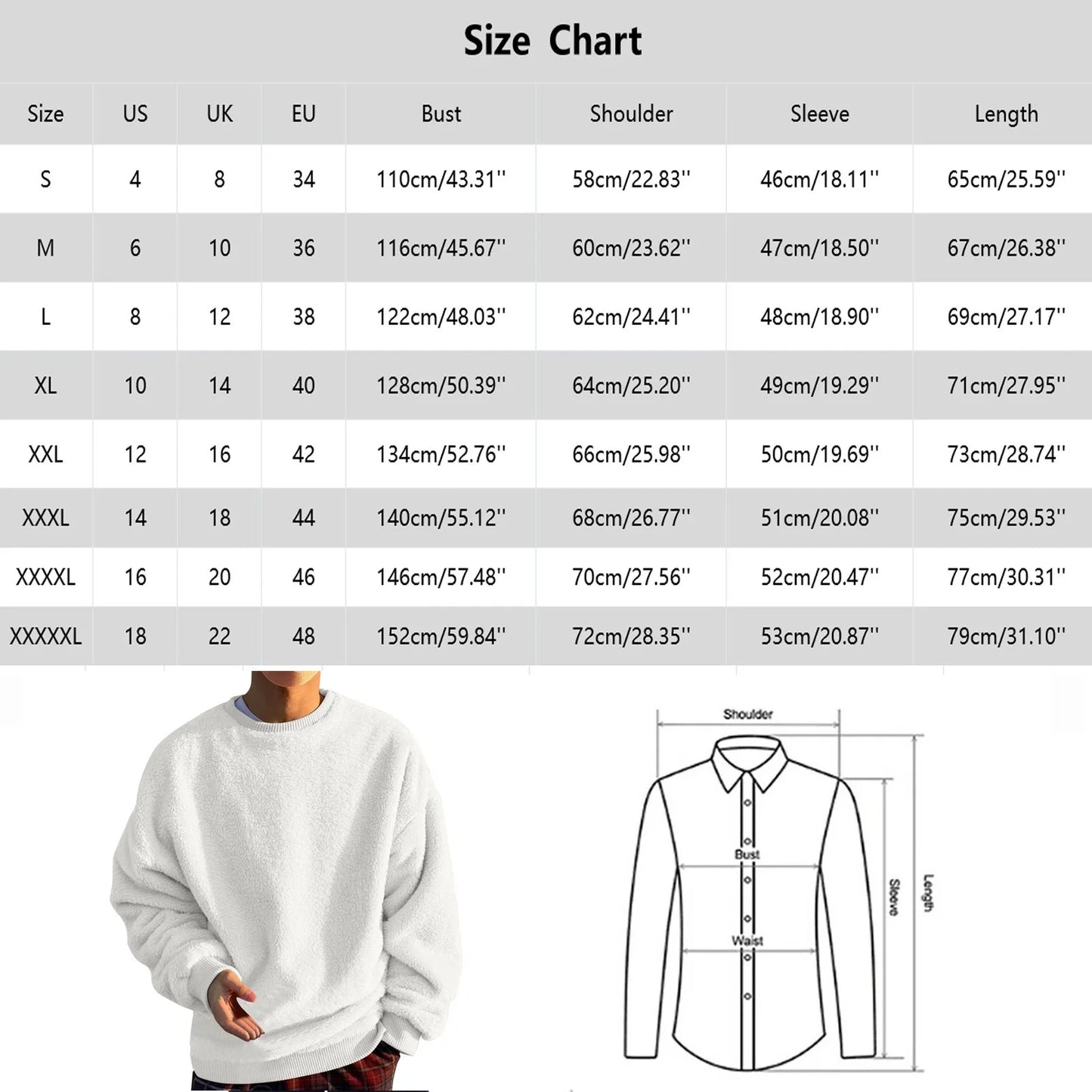 Men Sweatshirts Tops Men'S Solid Color Fashionable Casual Plush round Neck Hoodie Casual Big and Tall Sweatshirts for Men Khaki 5XL