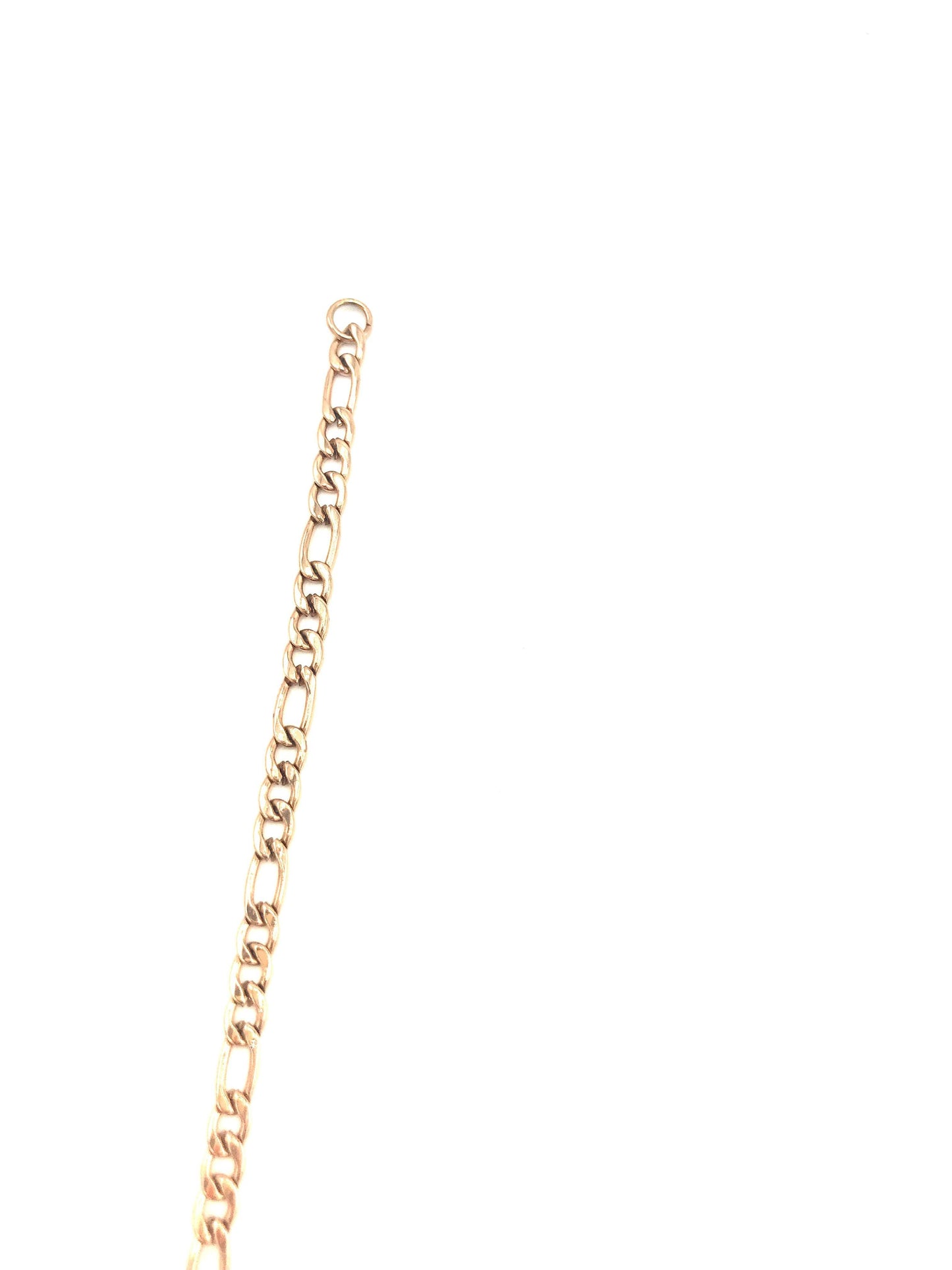 Figaro Rose Gold Chain 3Mm Fine 14K Necklace Women Men Jewelry Strong Solid Plated Clasp Gift with Lobster Clasp Valentine 22"