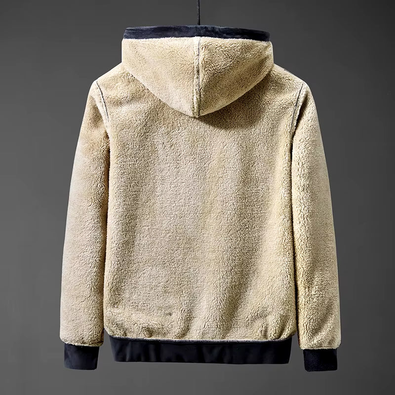 Mens Cashmere Hoodie Men Fleece Hoodies Mens Sweatshirts Male Lamb Cashmere Hoodies Male Oversized Hoodie Mens Clothing Hoodies