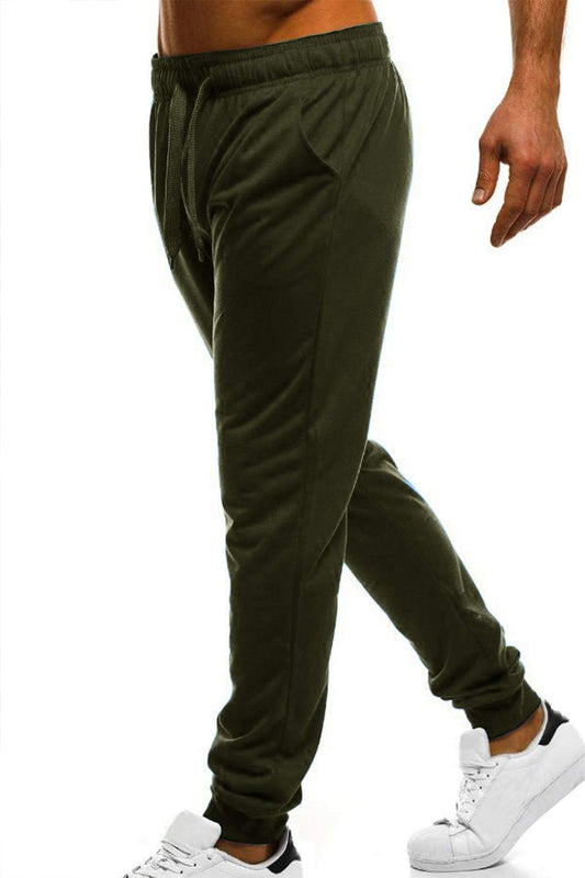 Men'S Athletic Sweatpants Loose Fit with Pockets Pants for Jogging Running Gym Workout Army Green