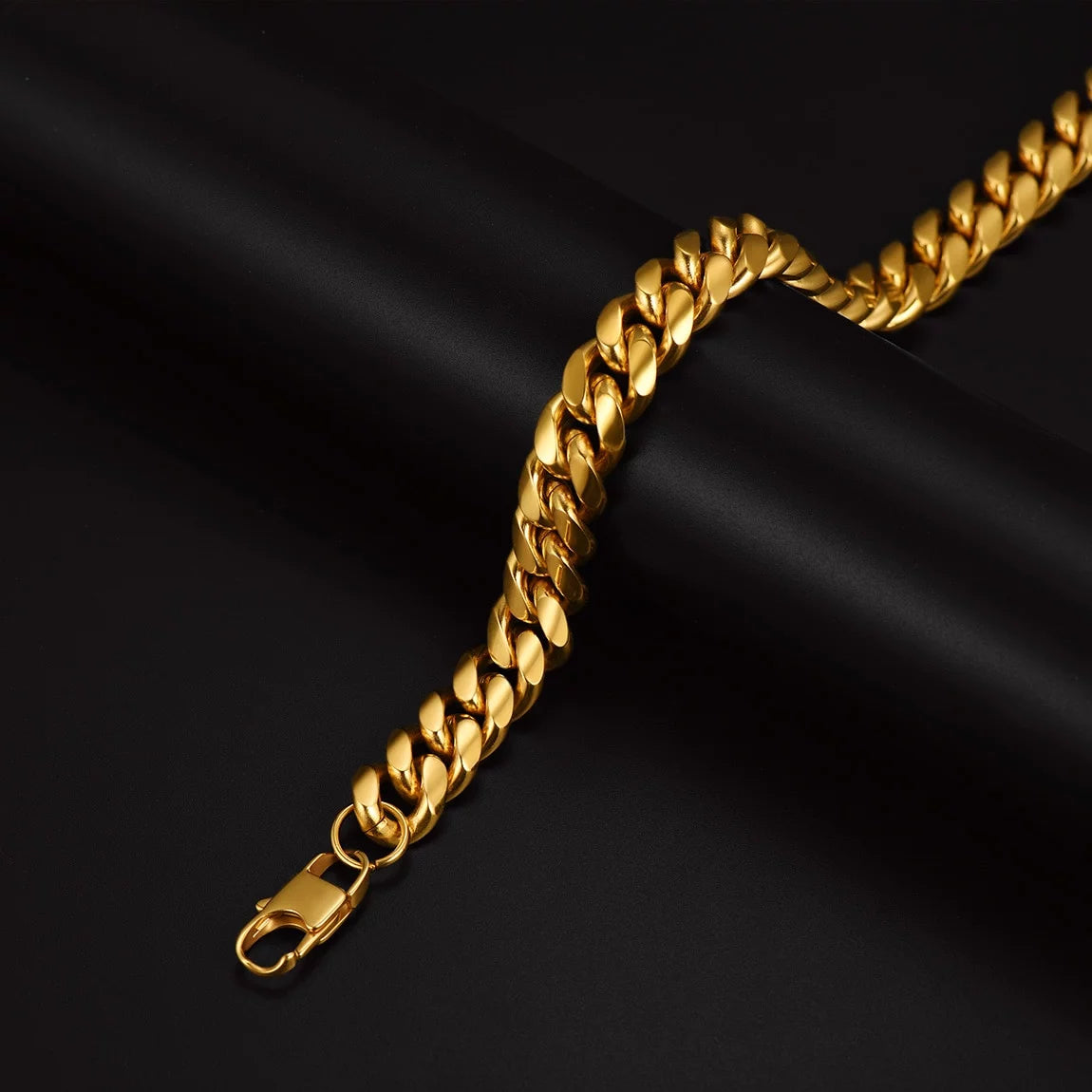 Mens Chains Cuban Link Necklaces 28 Inch 18K Gold Plated Neck Chain Mens Gifts for Dad