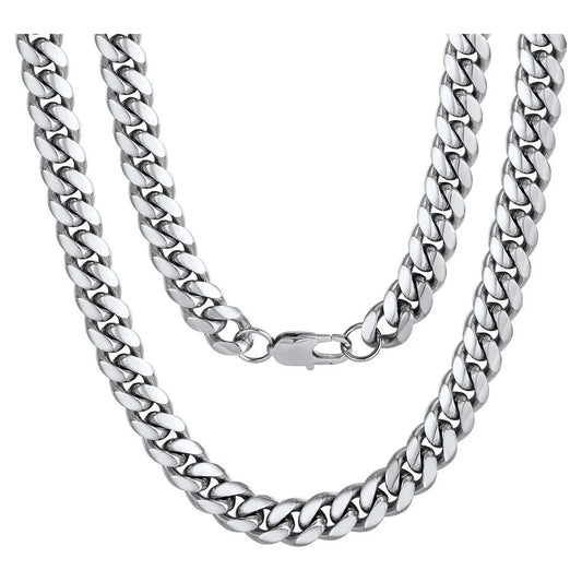 Men Stainless Steel Neck Chains 24 Inch 10MM Punk Rock Jewelry Mens Gifts for Dad